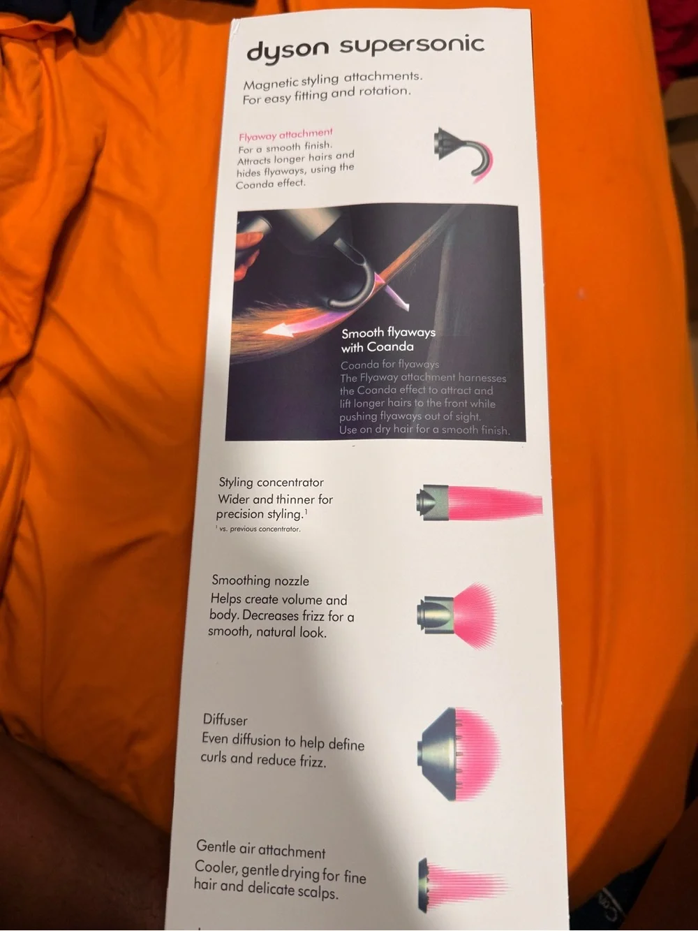 Dyson Brown and White Packaging Label